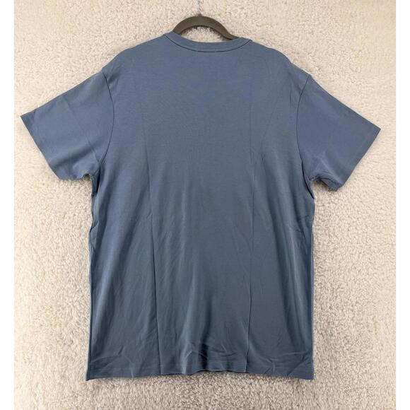 LAKE Pima Cotton Pajama Top Women's XL Blue Short Sleeve EUC - Picture 7 of 7